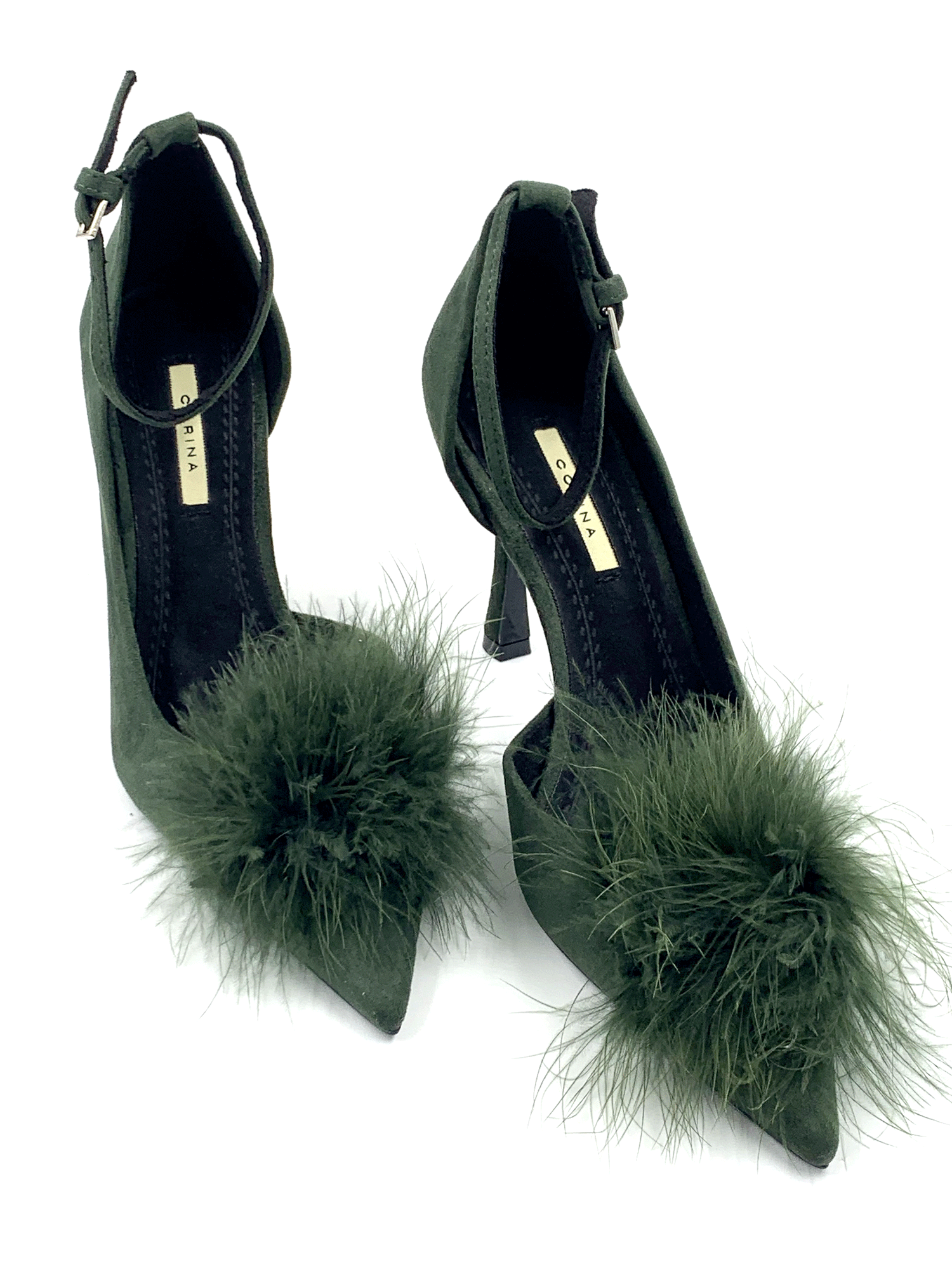 Suede Green   Γόβα