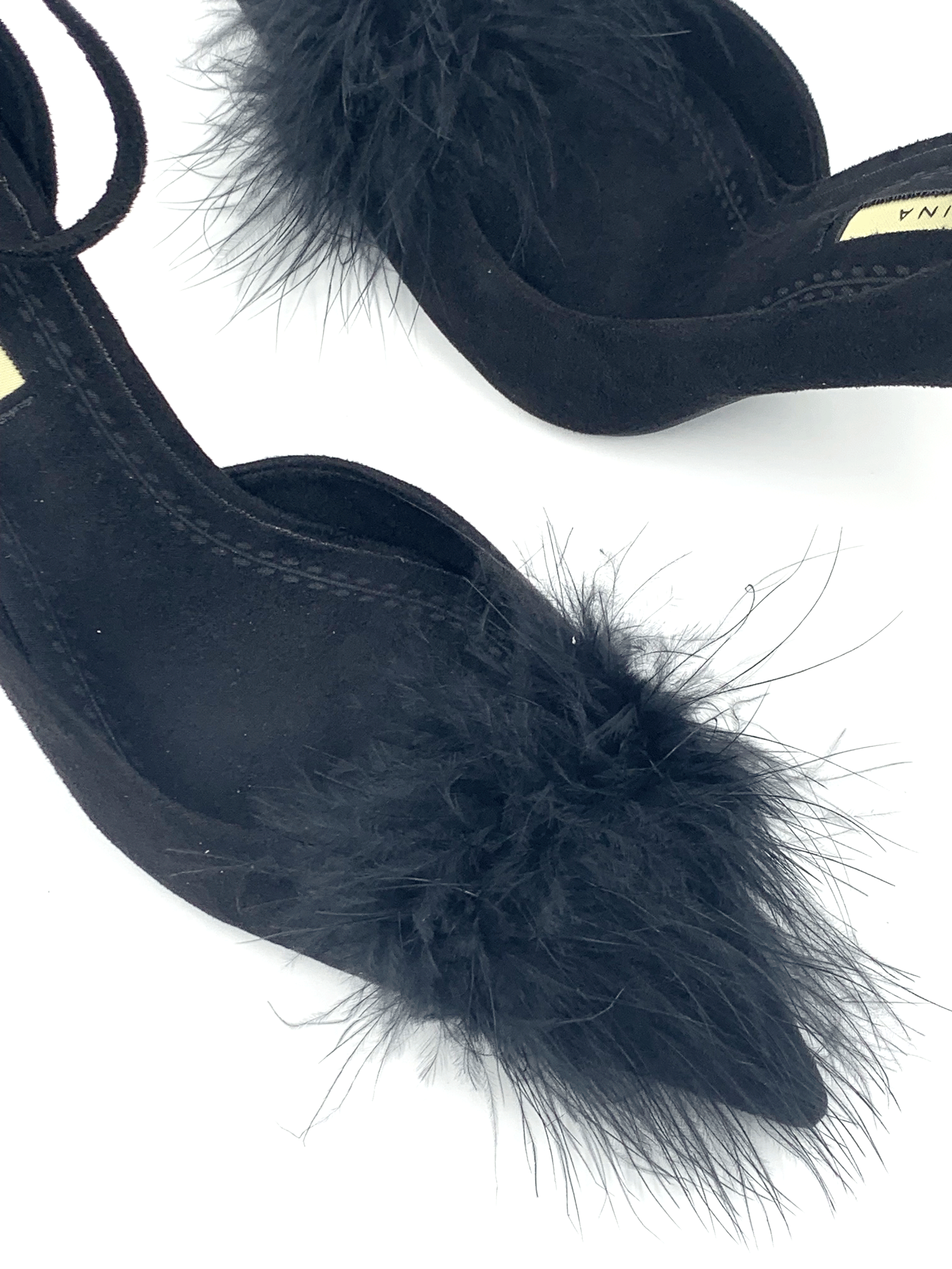 Suede Black  Γόβα