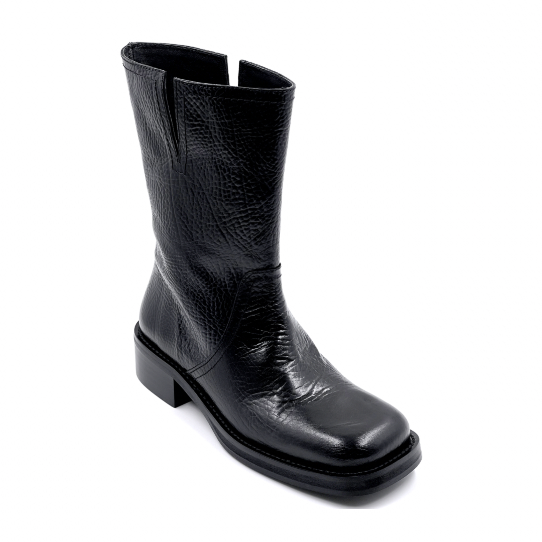 RAS Black Leather 3/4 Boots 1