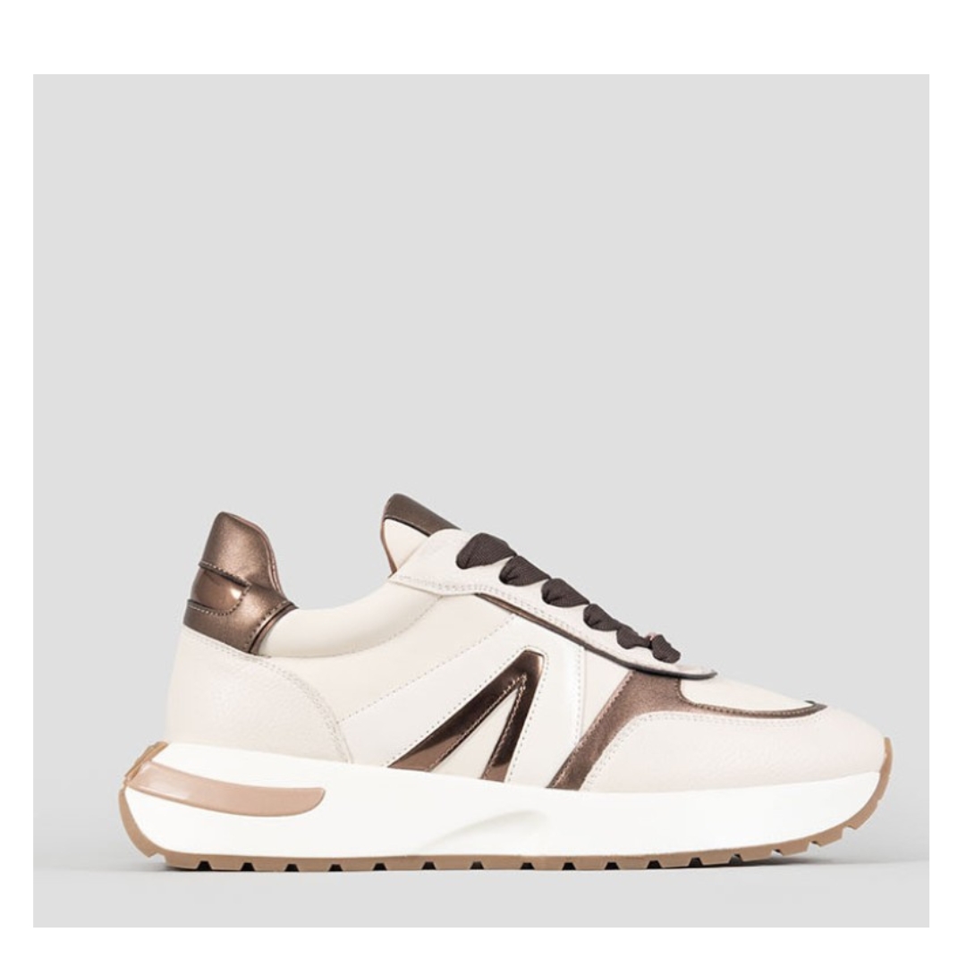 ALEXANDER SMITH Sneaker Cream-Bronze