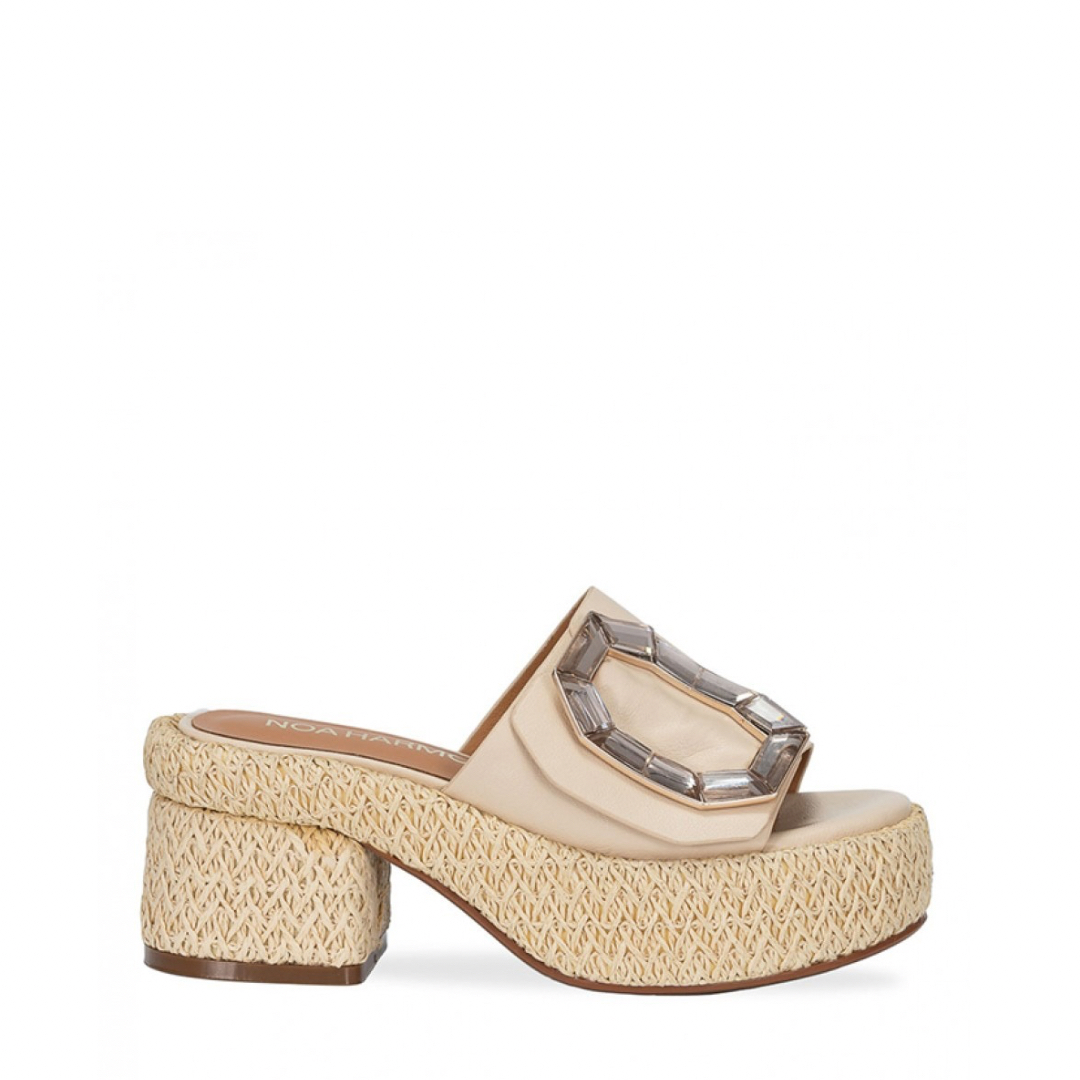 NOA HARMON Raffia Slides