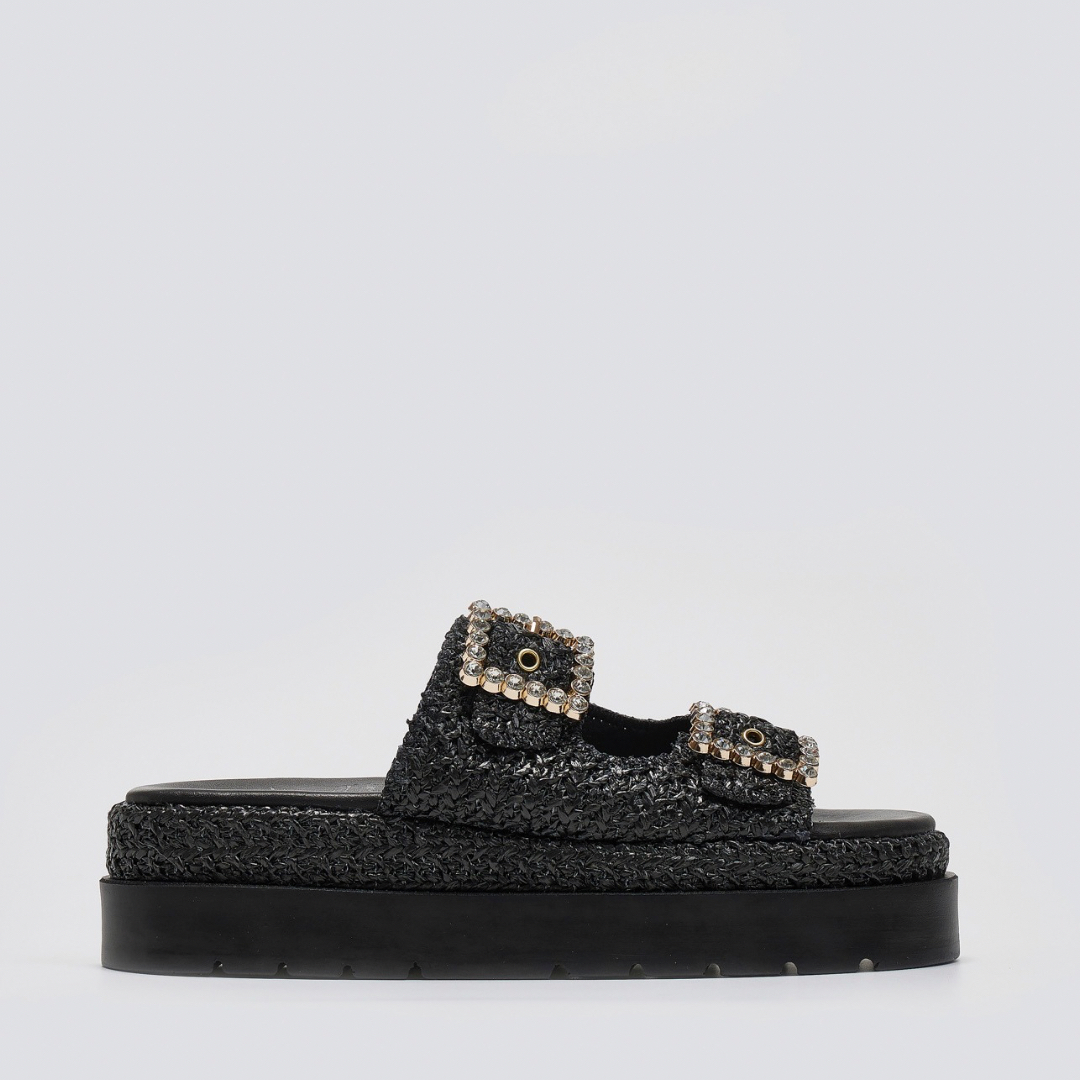 MARIELLA FABIANI Raffia Slides