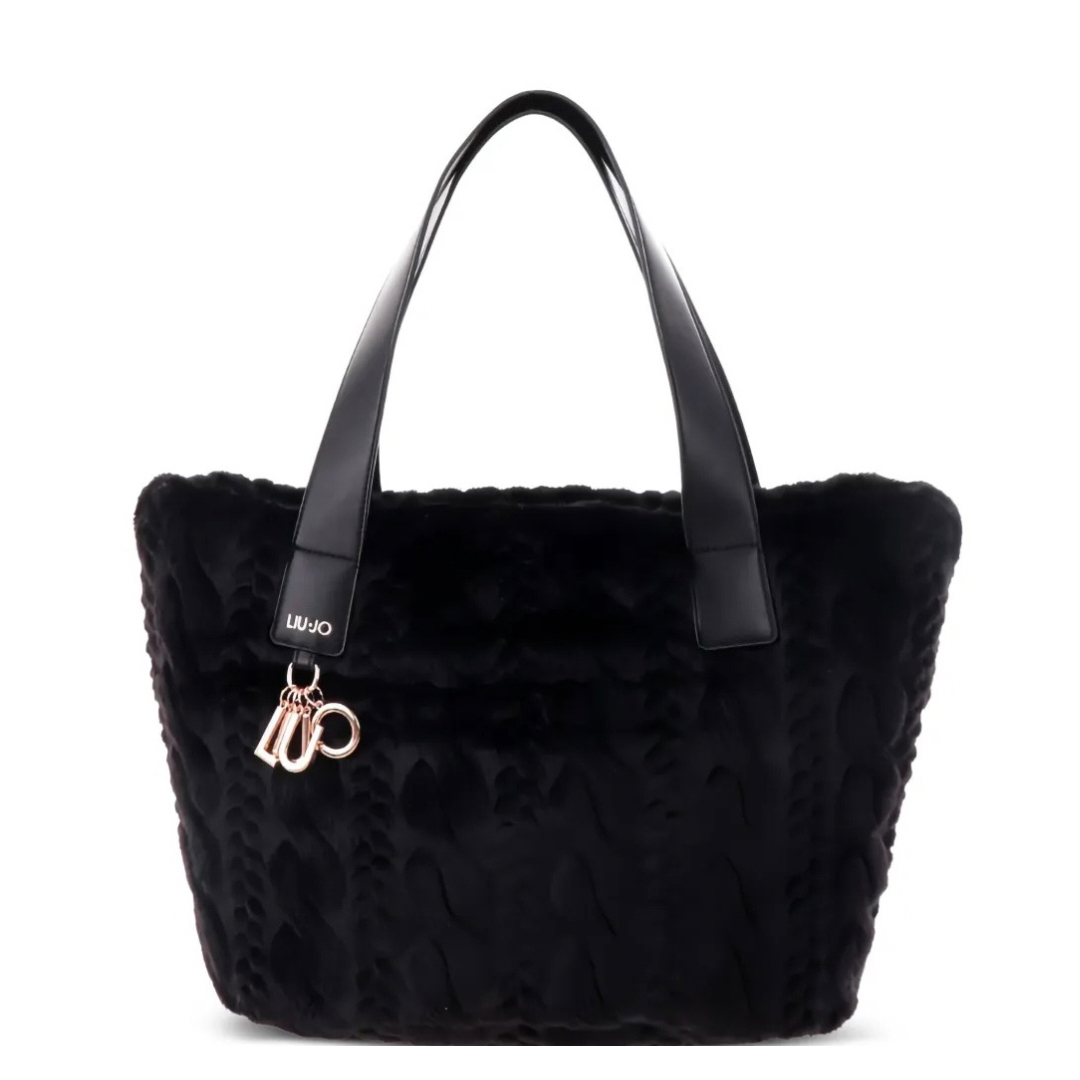 Large faux fur hobo bag LIU JO