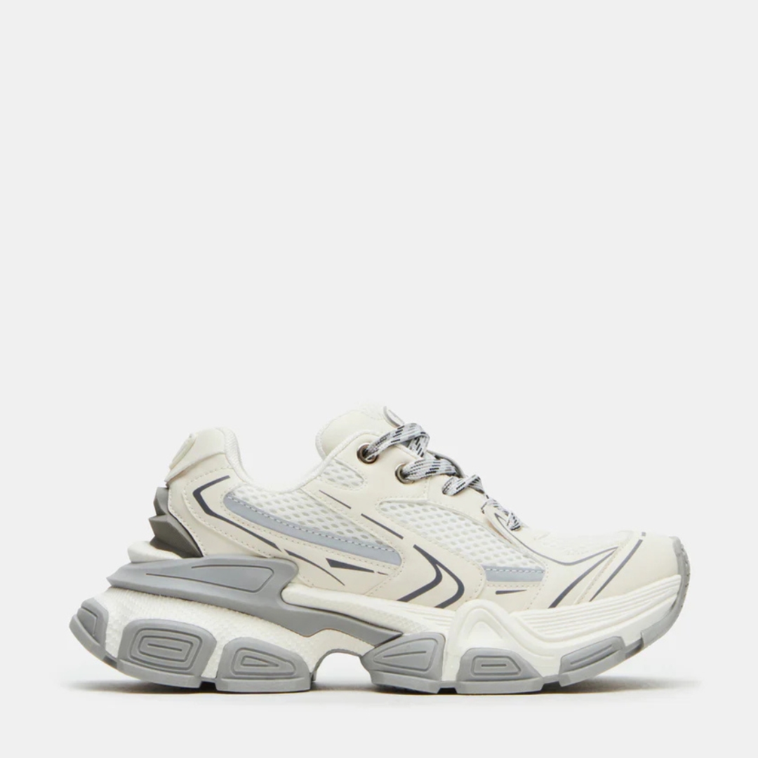 RAPID White/Grey Sneaker STEVE MADDEN