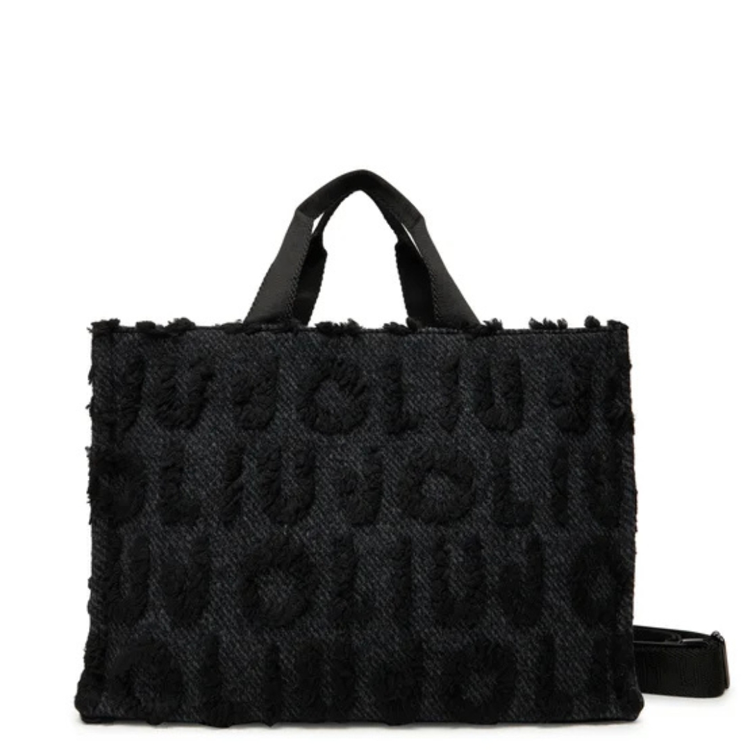 L Tote bag fabric black LIU JO