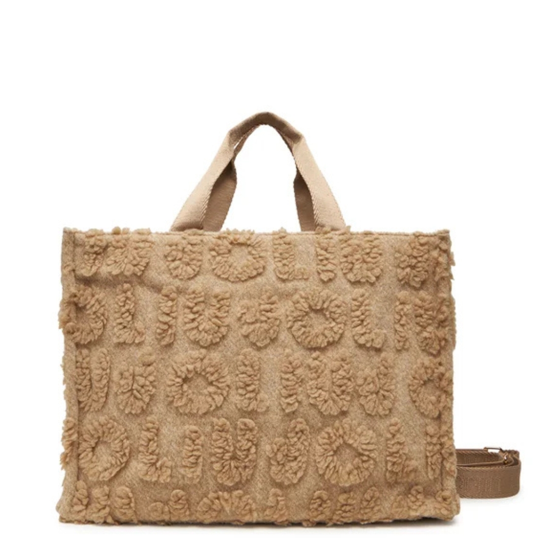 L Tote bag fabric oat milk LIU JO