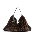 LIU JO Hobo bag faux fur naturale